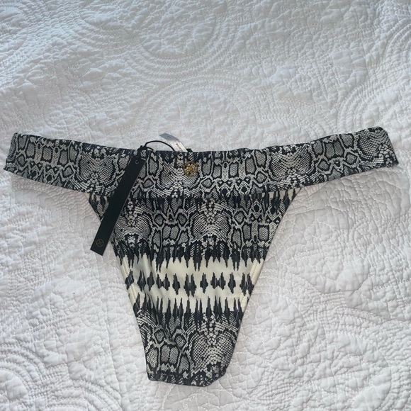 VIX Paula Hermanny Python print bikini bottom sz l new - Picture 3 of 5